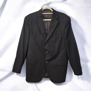Cremieux Collection Loro Piana Super 130s Wool Blazer Mens 42R Black Denver CT